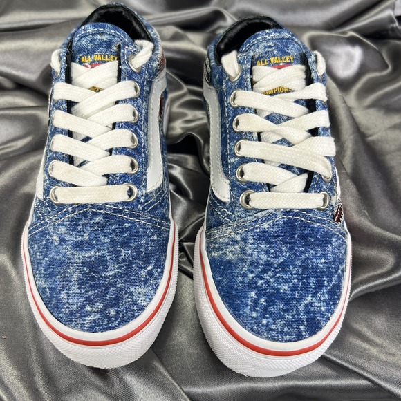 VANS Unisex Sneakers Youth Sz 11.5 Cobra‎ Kai Blue Eagle Fang Logo Karate Skater - Picture 5 of 16